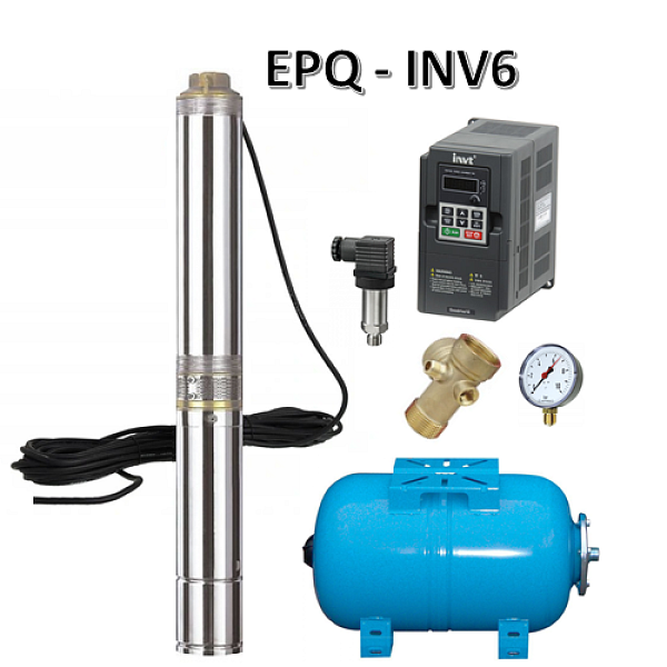 Vodáreň 4" QUATRO 2/055 /3x230V/20m EPQ 75l, 74m, 4,2A 4x vodič