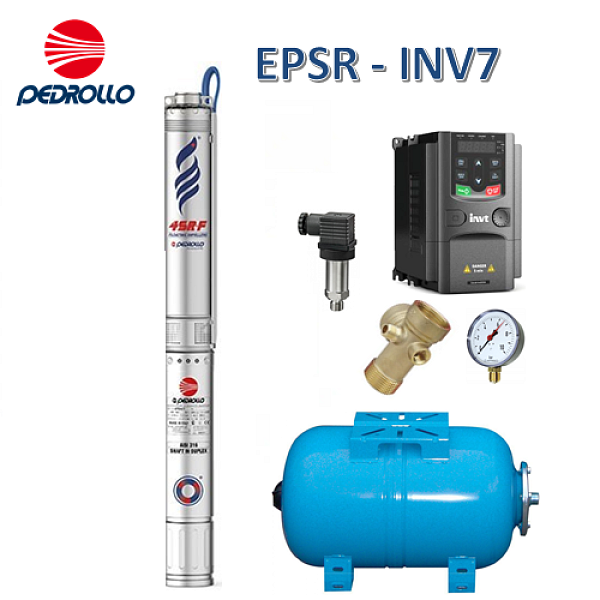 Vodáreň 4" 4SR 2/12 /400V/25m/ EPSR, 4x vodič