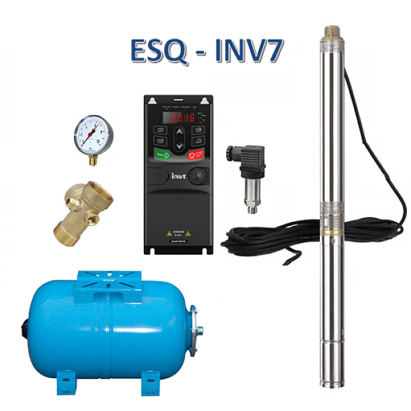 Vodáreň 4" QUATRO 4/2,2 400V/20m/ EPQ 133l,170m, SD10, 4x vodič