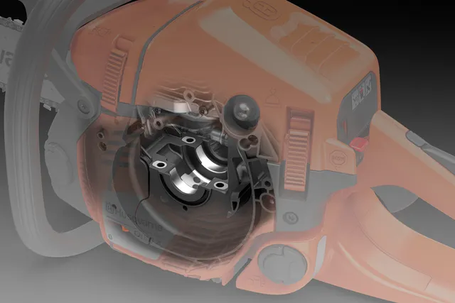 Patentovaná hybridná kľuková skriňa Husqvarna