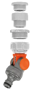 GARDENA prípojka na vodovodný kohútik 33,3 mm (G 1") / 26,5 mm (G 3/4") / 21mm (G 1/2")